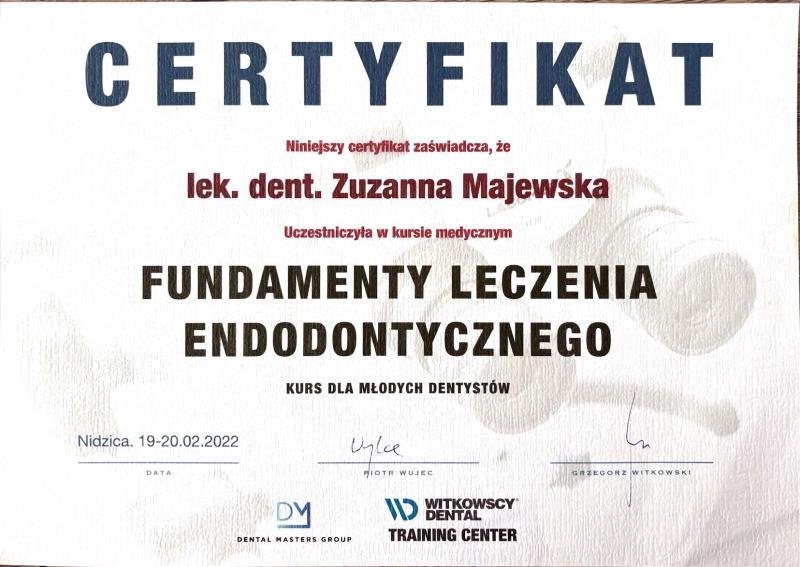 Fundamenty Leczenia Endodontycznego.<br>Witkowscy Dental Training Center
